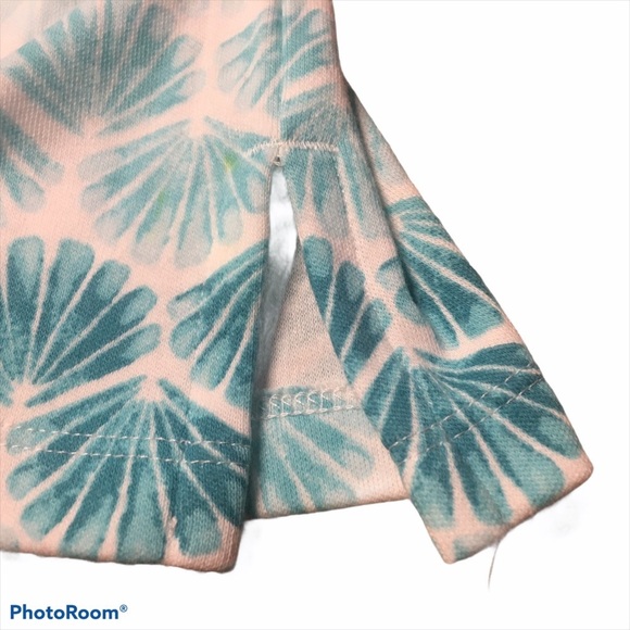 Karen Scott Ombré Seashells White Teal Boatneck Short Sleeve Cotton Top Small - Picture 7 of 9